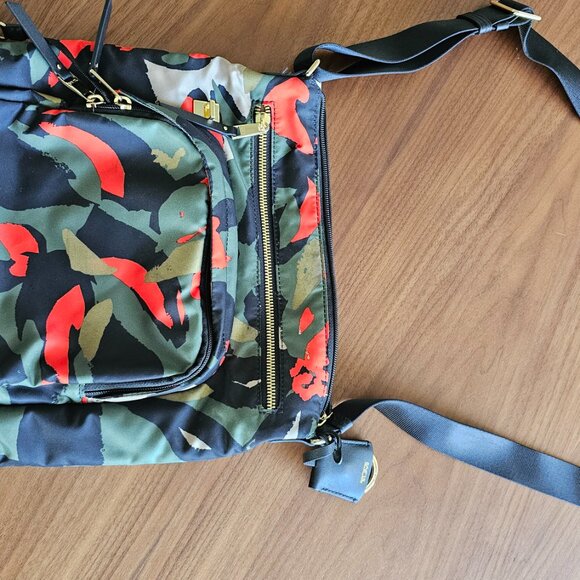 TUMI Voyageur Carmel Crossbody Bag Purse Camouflage Print - Picture 2 of 8